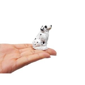 Dalmation Spotted Dog Wood Figure Statue